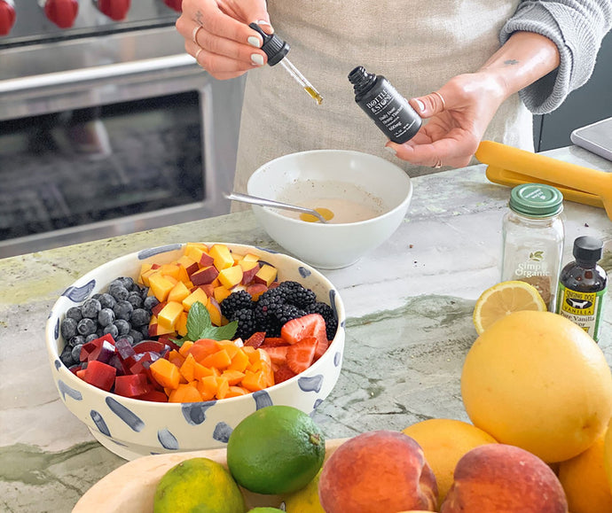 A Sweet CBD Fruit Salad Glaze