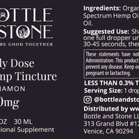 Daily Dose Cinnamon Organic Full Spectrum CBD Oil Tincture - 300mg
